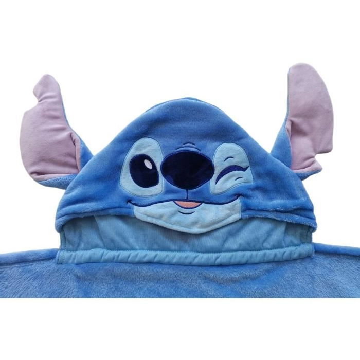 Stitch Manta polar con capucha 3D - 120 x 150 cm