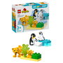 LEGO DUPLO Familias de la Fauna Salvaje: Pingüinos y Leones