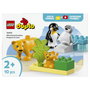 LEGO DUPLO Familias de la Fauna Salvaje: Pingüinos y Leones