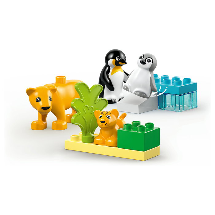 LEGO DUPLO Familias de la Fauna Salvaje: Pingüinos y Leones