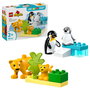LEGO DUPLO Familias de la Fauna Salvaje: Pingüinos y Leones