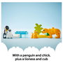 LEGO DUPLO Familias de la Fauna Salvaje: Pingüinos y Leones