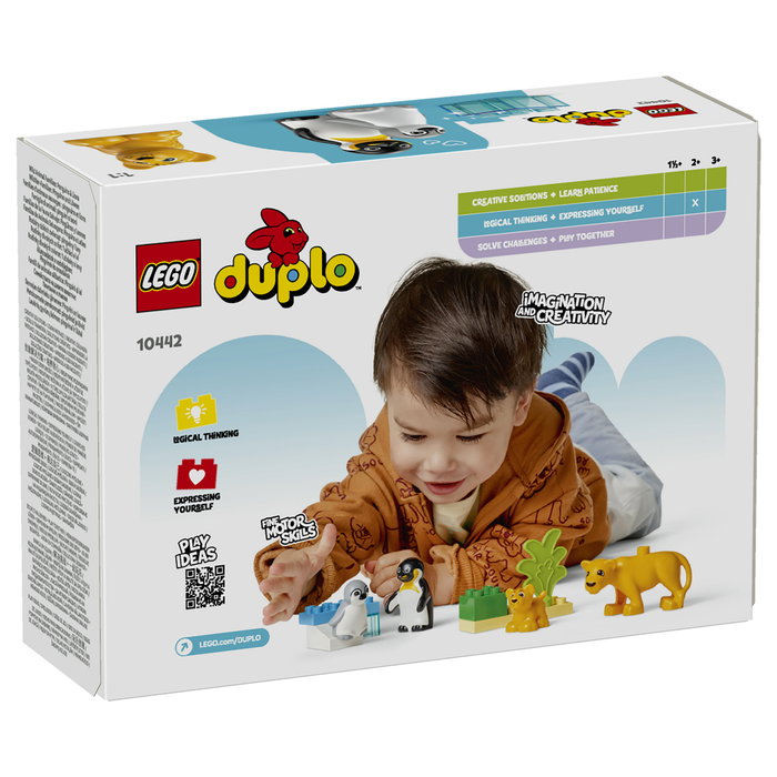 LEGO DUPLO Familias de la Fauna Salvaje: Pingüinos y Leones