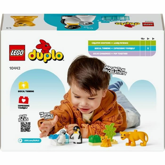 LEGO DUPLO Familias de la Fauna Salvaje: Pingüinos y Leones