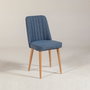 Hanah Home Vina Sandalye Silla Color Azul Oscuro y Pino Atlantico Estilo Escandinavo Moderna