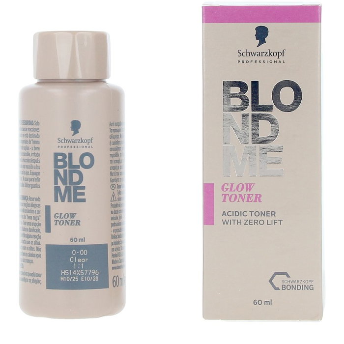 Schwarzkopf BLONDME Matizador de Brillo con Tecnología AcidicGlow Tono 0-00 (Nítido) 60 ml