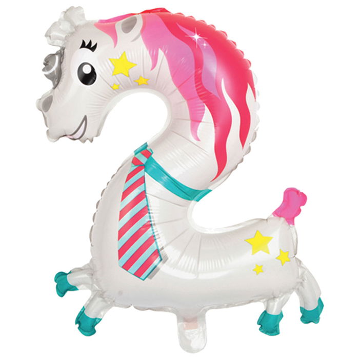 Party Time Globo Cifra altura 52-66 cm para Fiestas de Cumpleaños Reutilizable