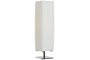 DKD Home Decor Lámpara de Sobremesa de Hierro con Pantalla Plisada Blanca