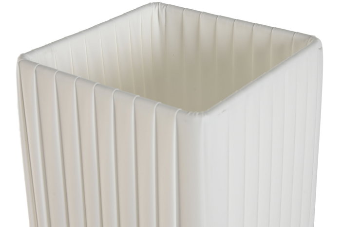 DKD Home Decor Lámpara de Sobremesa de Hierro con Pantalla Plisada Blanca