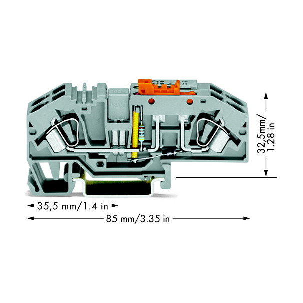 WAGO Erdleiter Trennklemme 282-640 V AC/DC
