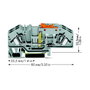 WAGO Erdleiter Trennklemme 282-640 V AC/DC