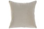 DKD Home Decor Cojín Jacquard PU Beige 45x10x45 cm