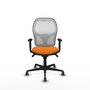 PIQUERAS Y CRESPO Silla de oficina Jorquera Naranja y Blanco