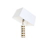 DKD Home Decor Lámpara de Sobremesa Acero y Mármol Dorado