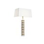 DKD Home Decor Lámpara de Sobremesa Acero y Mármol Dorado