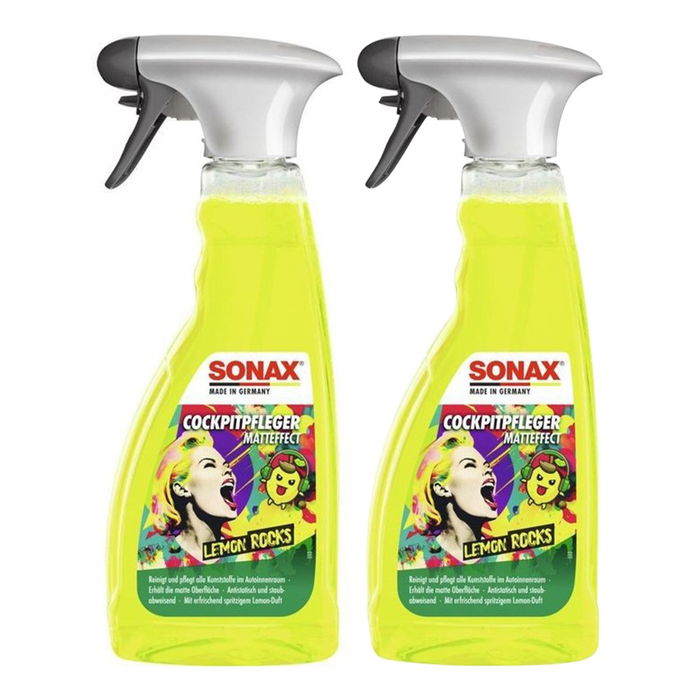 Limpia Salpicaderos Sonax LEMON ROCKS Limón Fresco 500 ml Acabado en mate (2 Unidades) Limpia Salpicaderos Sonax LEMON ROCKS Limón Fresco 500 ml Acabado en mate (2 Unidades)