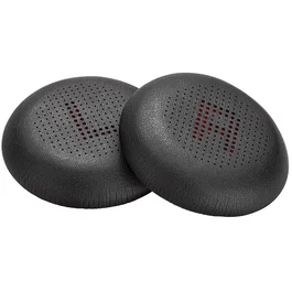 HP Poly Almohadillas de Cuero Sintético para Poly Voyager 4300 (2 Unidades) - Fundas Protectoras Desechables, Negro