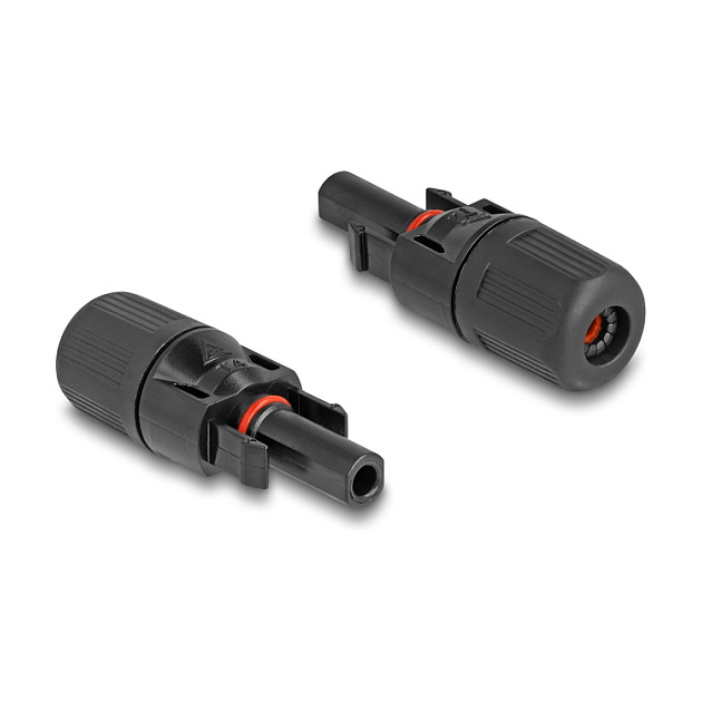 DeLOCK Conectores Solares DL4 Macho y Hembra Negro
