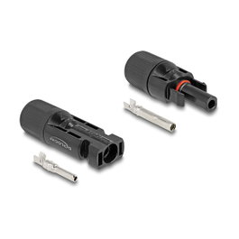 DeLOCK Conectores Solares DL4 Macho y Hembra Negro