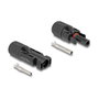 DeLOCK Conectores Solares DL4 Macho y Hembra Negro