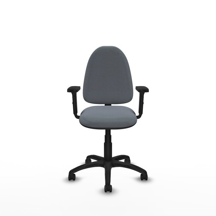 PIQUERAS Y CRESPO Silla de oficina Aýna Gris con Brazos 2D y Ruedas para Parqué PIQUERAS Y CRESPO Silla de oficina Aýna Gris con Brazos 2D y Ruedas para Parqué