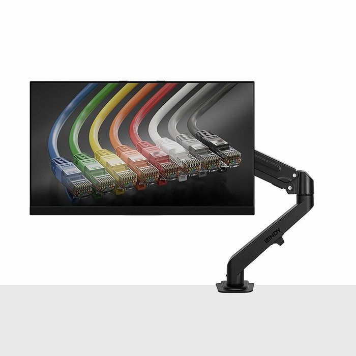 Lindy 40707 Soporte de Gas para Monitor de 17 a 27 Pulgadas, Negro