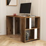 Hanah Home Mesa de estudio Lima Walnut, White