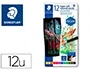 Staedtler Lápices de Colores Super Soft Caja Metal 12 Colores Surtidos