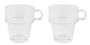 La Mediterranea Set de 2 Tazas de Desayuno Tower 240 ml