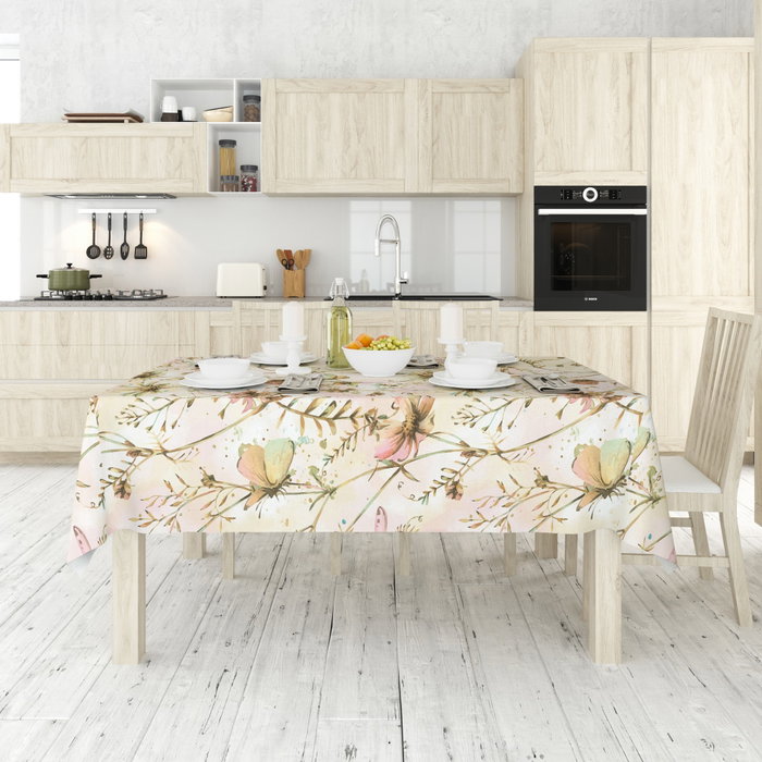 Hermia Mantel ASR-TBLCLT25 -49 140 x 180 cm de Algodón y Poliéster para Comedor Elegante y Duradero, Fácil de Cuidar, Lavable a Máquina