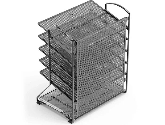 Q-connect Bandeja Sobremesa KF17289 Metálica Rejilla Negra 6 Bandejas 325x230x390 mm