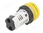 SCHNEIDER ELECTRIC Lámpara de control Harmony XB7 LED 120V Amarillo