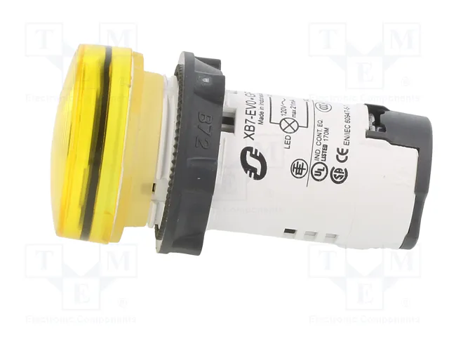 SCHNEIDER ELECTRIC Lámpara de control Harmony XB7 LED 120V Amarillo