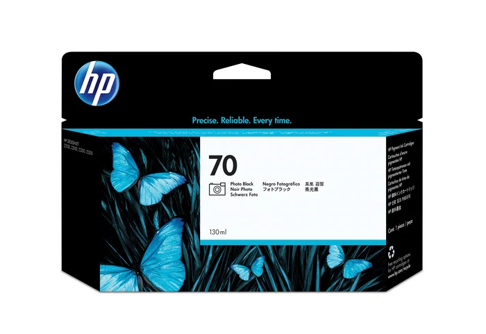 HP Cartucho de tinta DesignJet 70 Negro Fotográfico 130 ml Original HP Cartucho de tinta DesignJet 70 Negro Fotográfico 130 ml Original