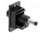 DeLOCK 91116 Módulo keystone de montaje en panel con conectores DC 5.5 x 2.1 mm, Negro