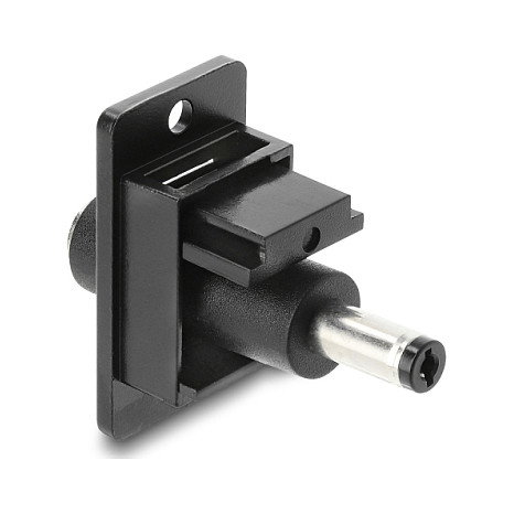 DeLOCK 91116 Módulo keystone de montaje en panel con conectores DC 5.5 x 2.1 mm, Negro DeLOCK 91116 Módulo keystone de montaje en panel con conectores DC 5.5 x 2.1 mm, Negro