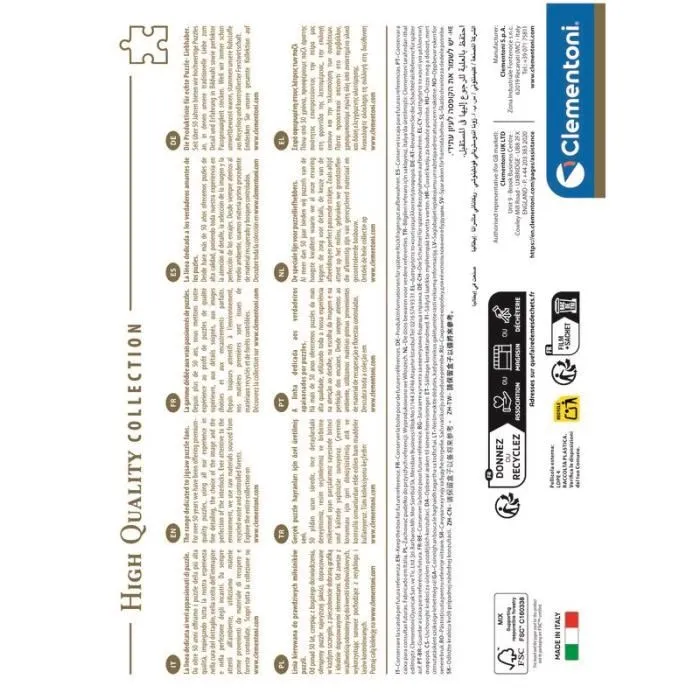 Clementoni CLE8005125370733 Puzzle Compacto 1000 Piezas Más es Más Animales y Botánica