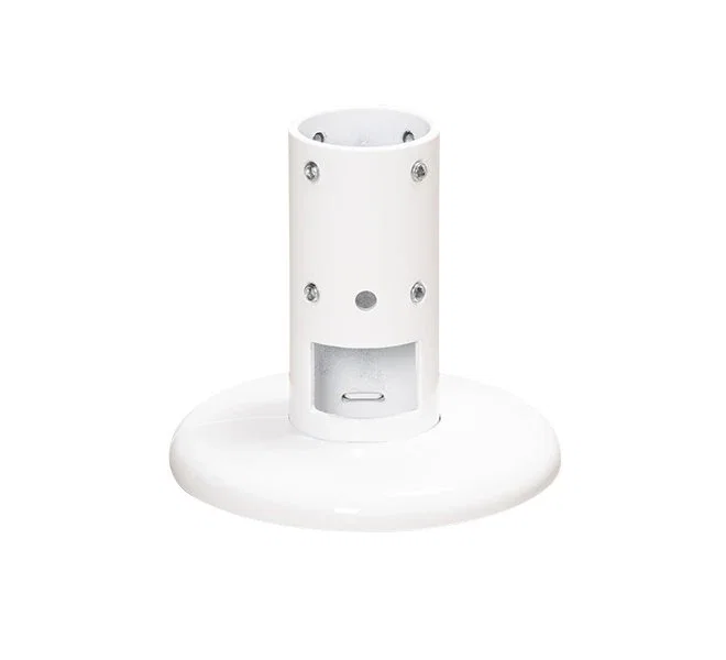 B-Tech BT7822 Soporte de montaje para columna, Blanco, Acero, Capacidad 150 kg, Compatible con Ø50 mm, 141 mm de altura