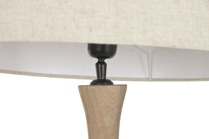 DKD Home Decor Lámpara de Pie Natural Beige 50 x 169 x 50 cm