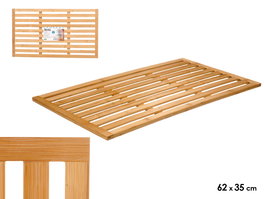 Berilo Tarima Ducha Bambu Marron 62.5 x 35 cm (Set de 6)