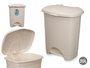 Arte Regal Papelera Pedal Plástico 30L Beis 39x47x32 cm (Set de 4)