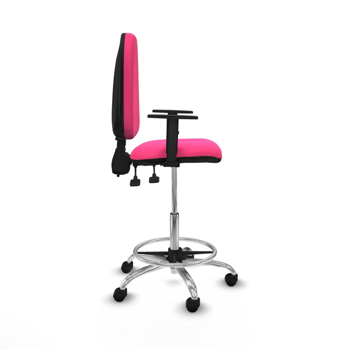 PIQUERAS Y CRESPO Taburete Aýna Rosa con Brazos 1D PIQUERAS Y CRESPO Taburete Aýna Rosa con Brazos 1D