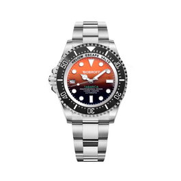 Bobroff BF0004i Reloj Automático con Esfera Naranja y Caja de Acero