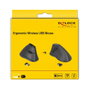 DeLOCK 12622 Ratón Ergonómico Vertical Inalámbrico Negro