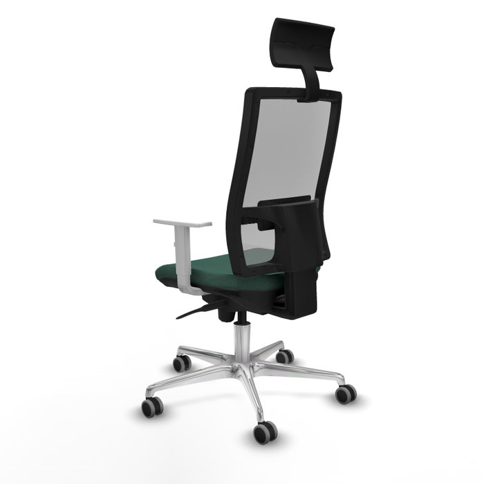 PIQUERAS Y CRESPO Silla de oficina Horna con mecanismo Sincro, Verde botella y Gris PIQUERAS Y CRESPO Silla de oficina Horna con mecanismo Sincro, Verde botella y Gris