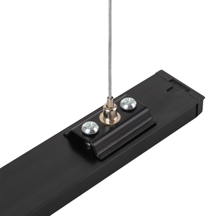 Kit de Suspensión para Carril Monofásico Negro Cable 1 Metro HO-SUS-M-N Kit de Suspensión para Carril Monofásico Negro Cable 1 Metro HO-SUS-M-N