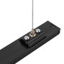 Kit de Suspensión para Carril Monofásico Negro Cable 1 Metro HO-SUS-M-N