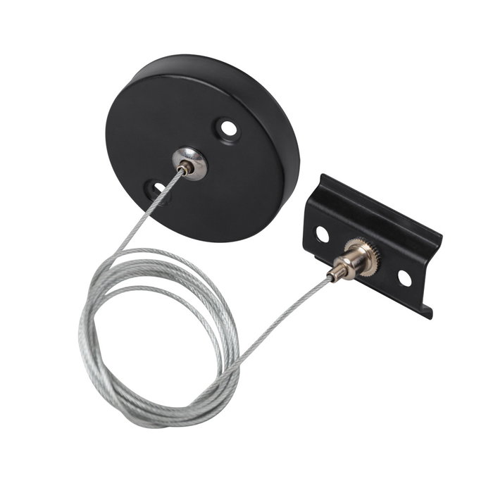 Kit de Suspensión para Carril Monofásico Negro Cable 1 Metro HO-SUS-M-N Kit de Suspensión para Carril Monofásico Negro Cable 1 Metro HO-SUS-M-N