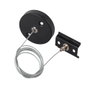 Kit de Suspensión para Carril Monofásico Negro Cable 1 Metro HO-SUS-M-N