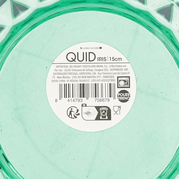 Quid Bol Iris Verde 15 cm (12 Unidades) de Poliestireno Quid Bol Iris Verde 15 cm (12 Unidades) de Poliestireno